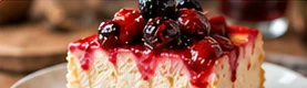 Cheesecake de frutos rojos sin horno