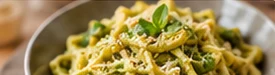 Pasta al pesto casero